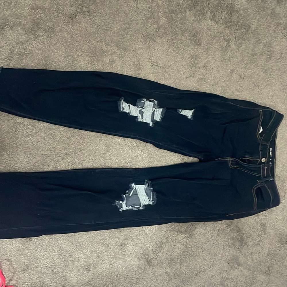 Old Navy high-rise ripped jeans